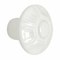 Amerock White Ceramic Traditional Mushroom Round Cabinet Knob 1-3/8 For Kitchen And Cabinet Hardware BP1320W
